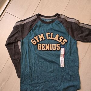 Arizona Jean Company Kids Gym Class Genius Long Sleeve - Teal and Charcoal